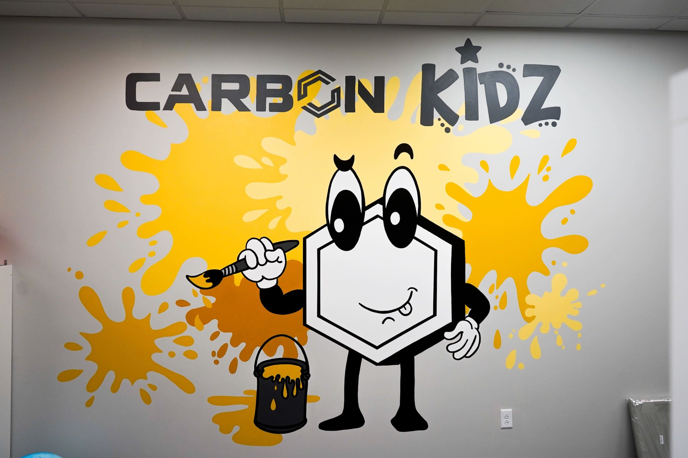 Carbon Kidz mural at gym in Franklin, TN