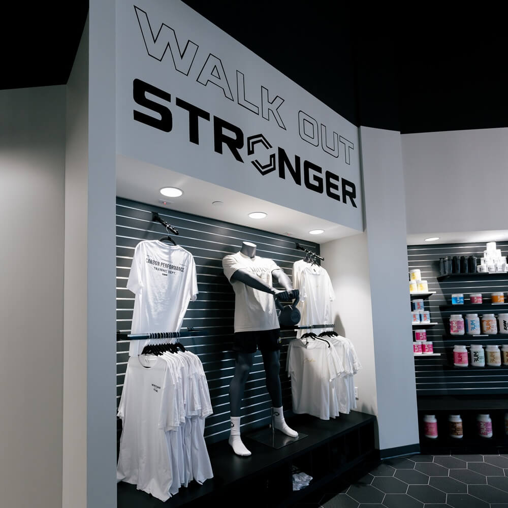 retail Carbon Performance merch available at Carbon Performance in the Nations of Nashville, TN.