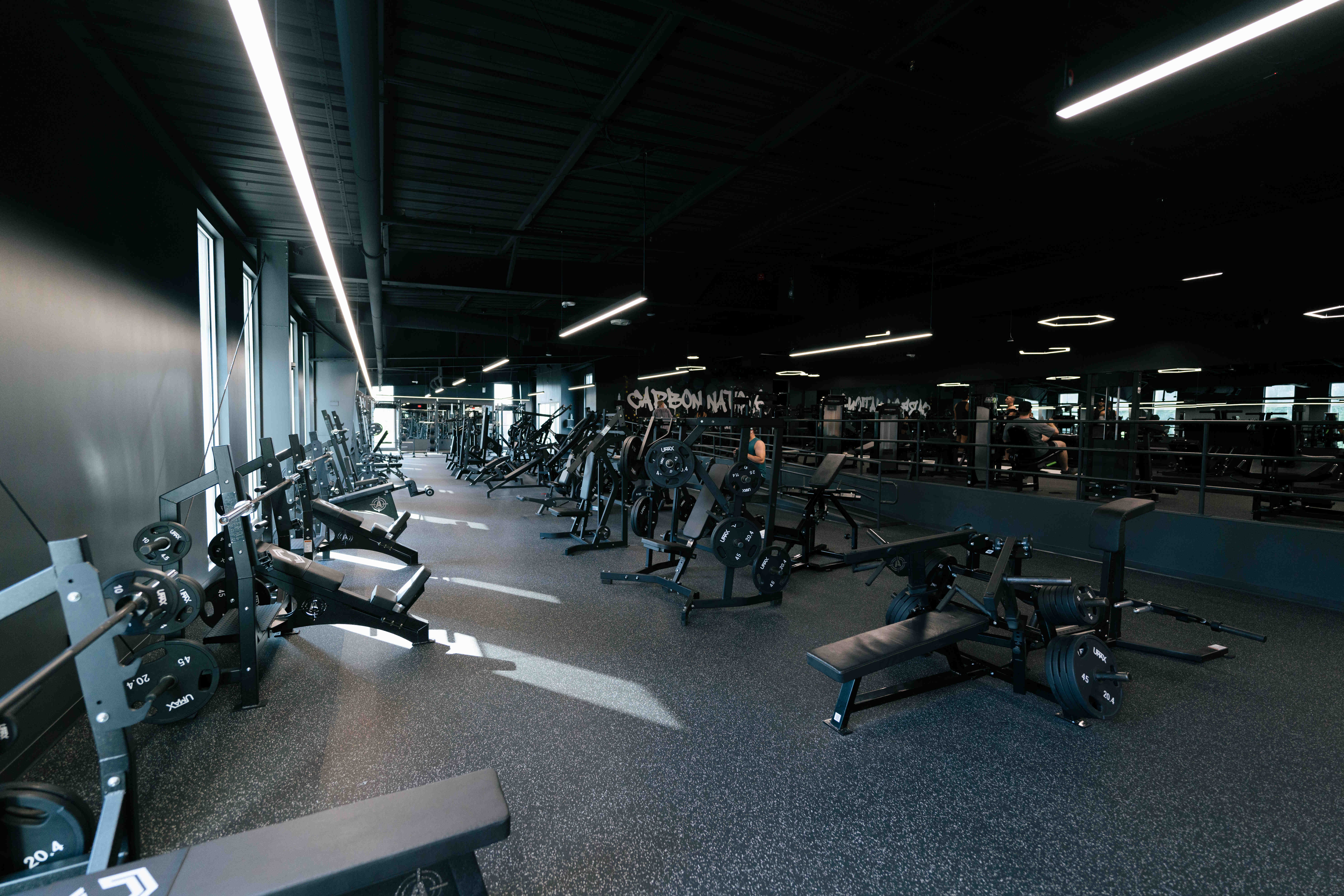 Discover state-of-the-art gym equipment available for members at Carbon Performance in Atlanta, Georgia.