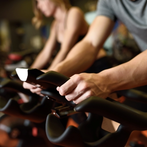 cycling class at Carbon Performance gym